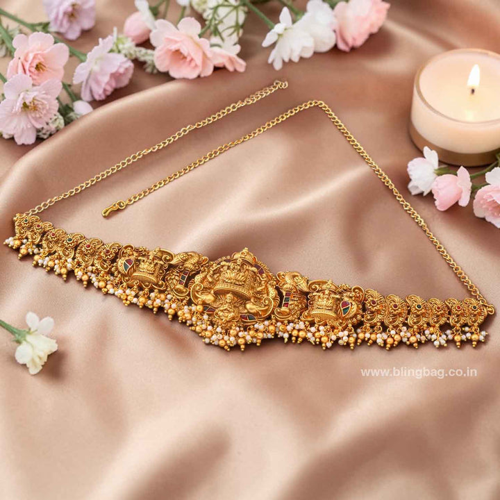 Golden Krishya Temple Waist Belt