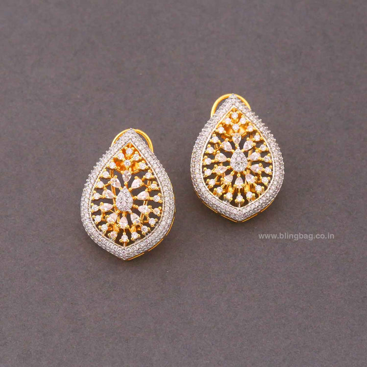 Golden Leitta Zirconia Studs