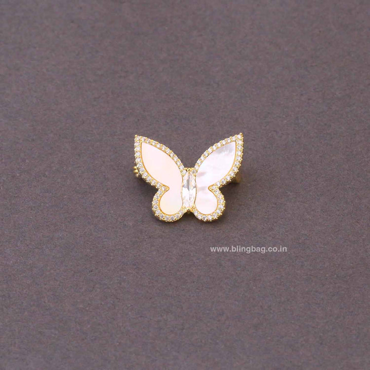Golden Luxe Butterfly Brooch