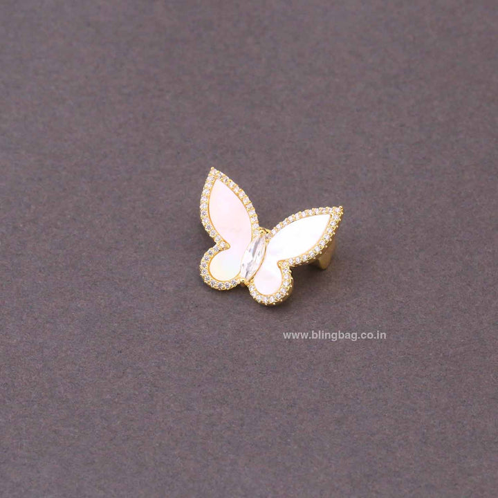 Golden Luxe Butterfly Brooch
