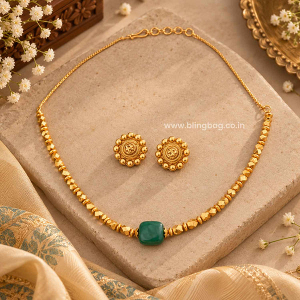Golden Madhira Antique Jewellery Set- New Arrival
