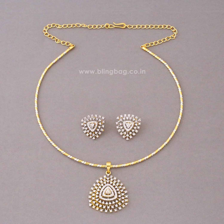 Golden Meher Pendant Set