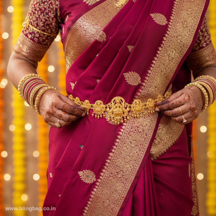 Golden Mridoona Temple Waist Belt