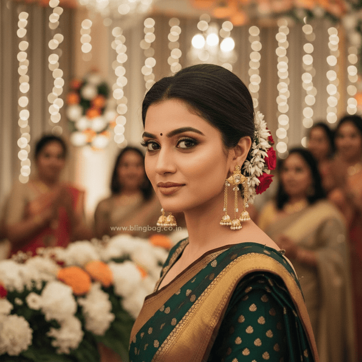 Golden Nandana Jhumkis