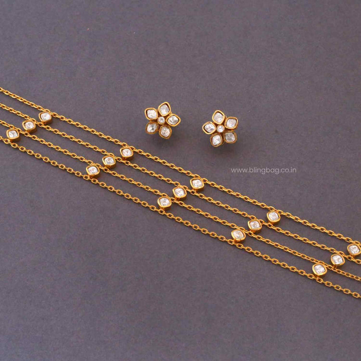 Golden Nishaya Antique Jewellery Set