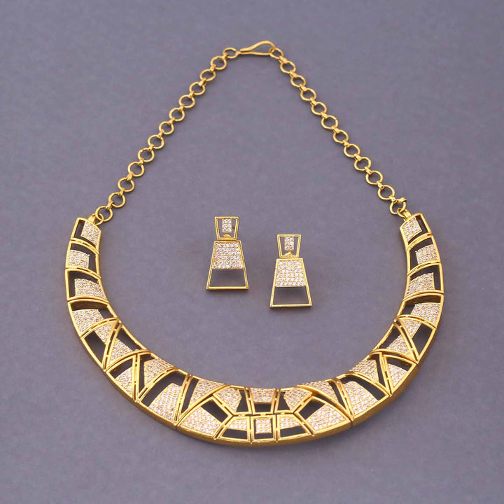 Golden Nymar Hasli Antique Jewellery Set - New Arrival