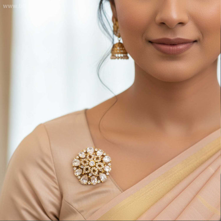 Golden Oriq Brooch
