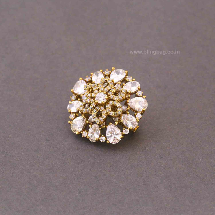 Golden Oriq Brooch