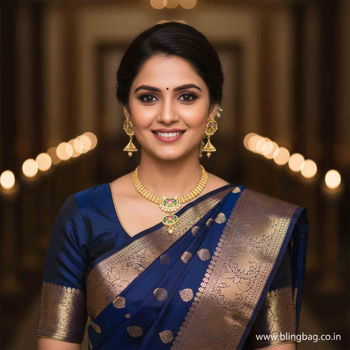 Golden Paryaa Heritage Jewellery Set - New Arrival