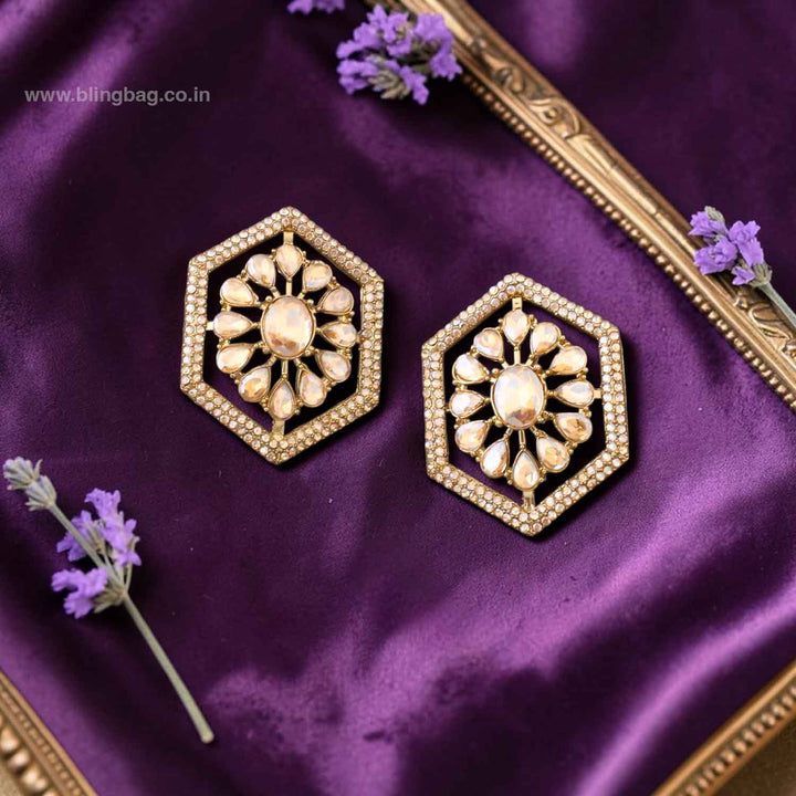 Golden Pineeti Studs