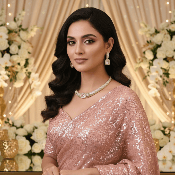 Golden Pire Hasli Zirconia Jewellery Set