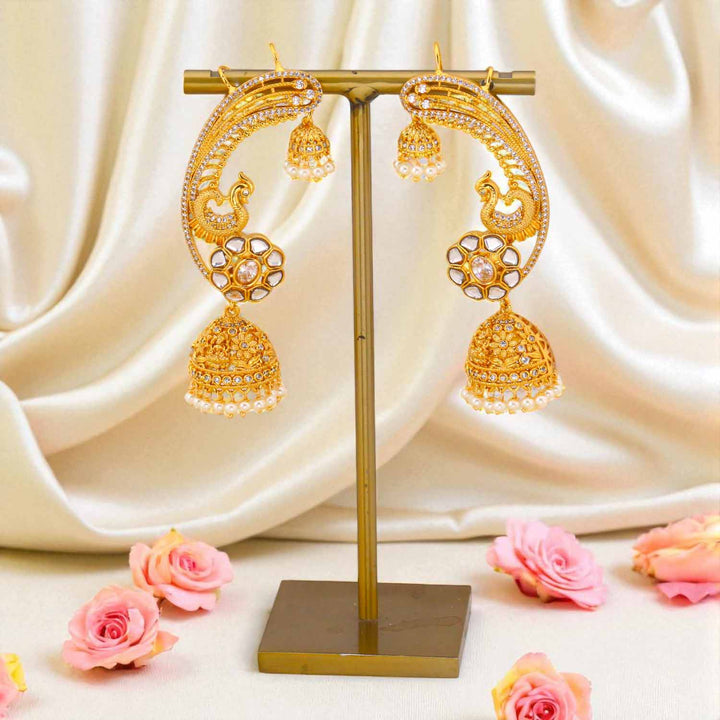 Golden Pranaya Heritage Jhumkis
