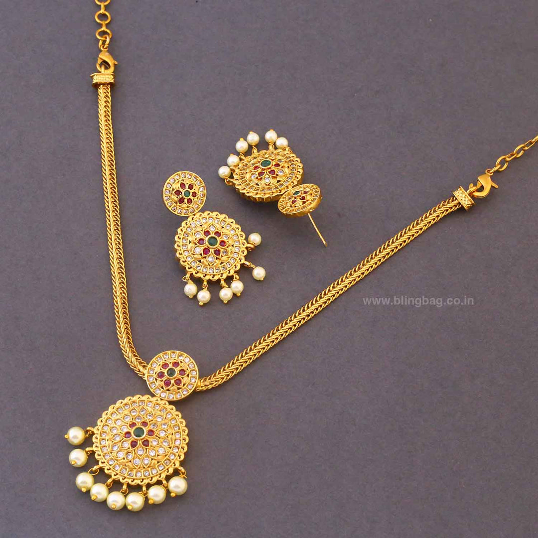Golden Queenie Antique Jewellery Set - New Arrival