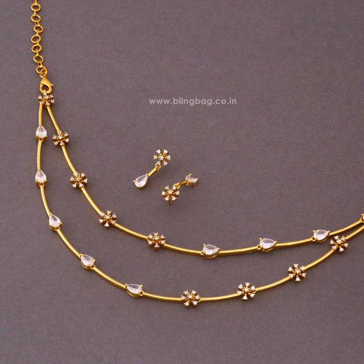 Golden Rivora Antique Jewellery Set - New Arrival