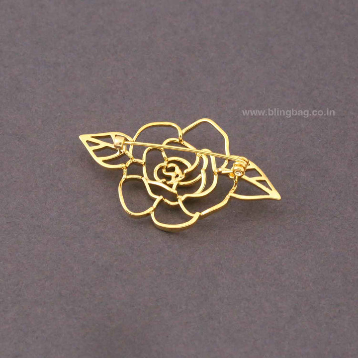 Golden Roselia Brooch