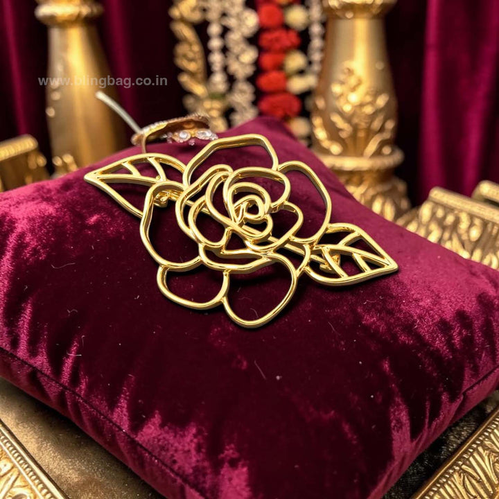 Golden Roselia Brooch