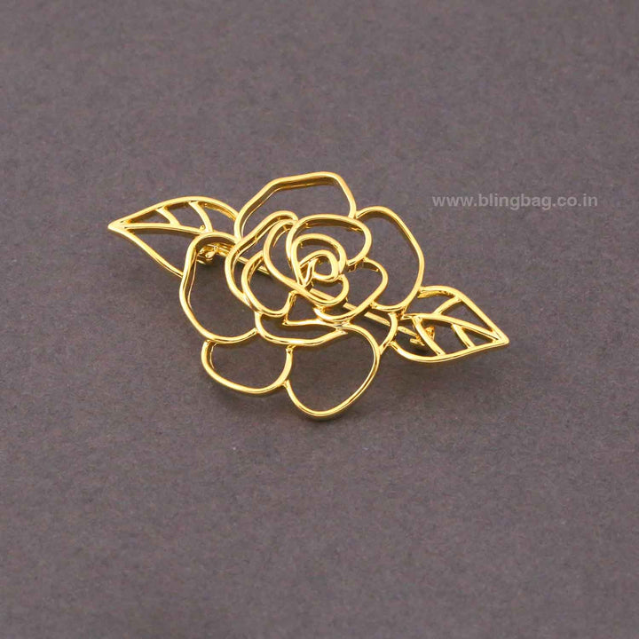 Golden Roselia Brooch