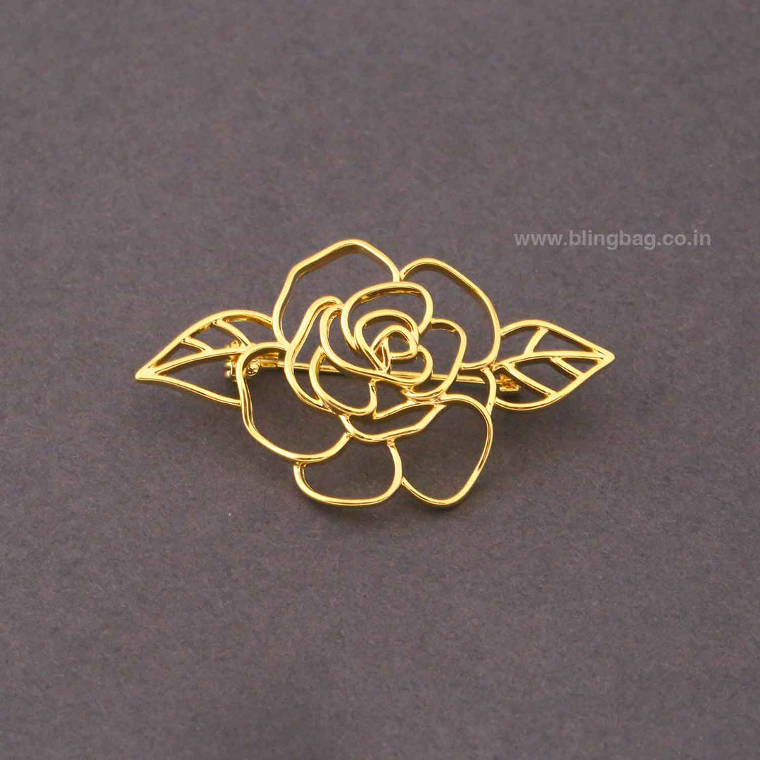 Golden Roselia Brooch