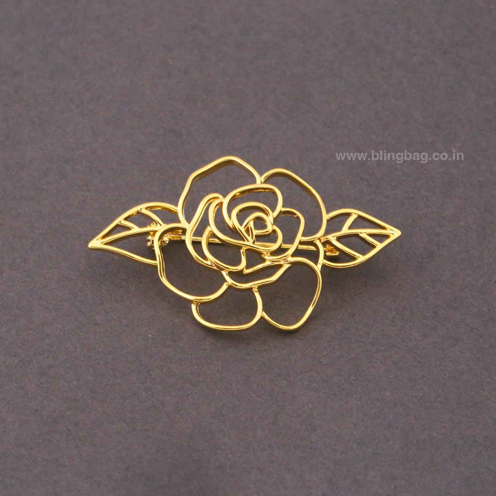 Golden Roselia Brooch