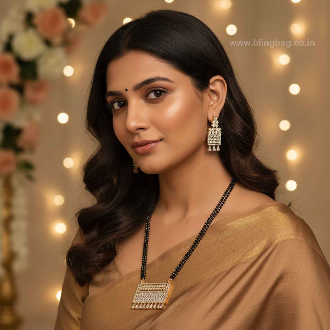 Golden Rozzy Mangalsutra Set