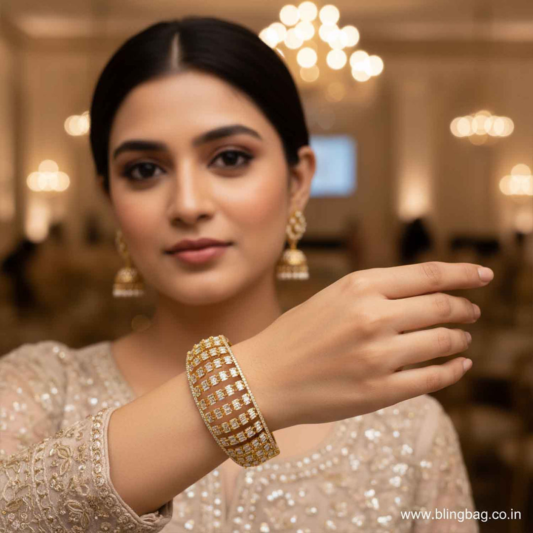 Golden Rubyia Victorian Bracelet