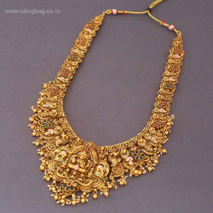 Golden Satiika Bridal Temple Jewellery Set - New Arrival