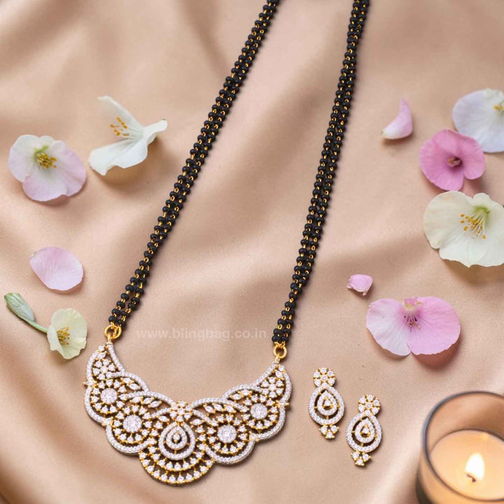 Golden Shassy Mangalsutra Set