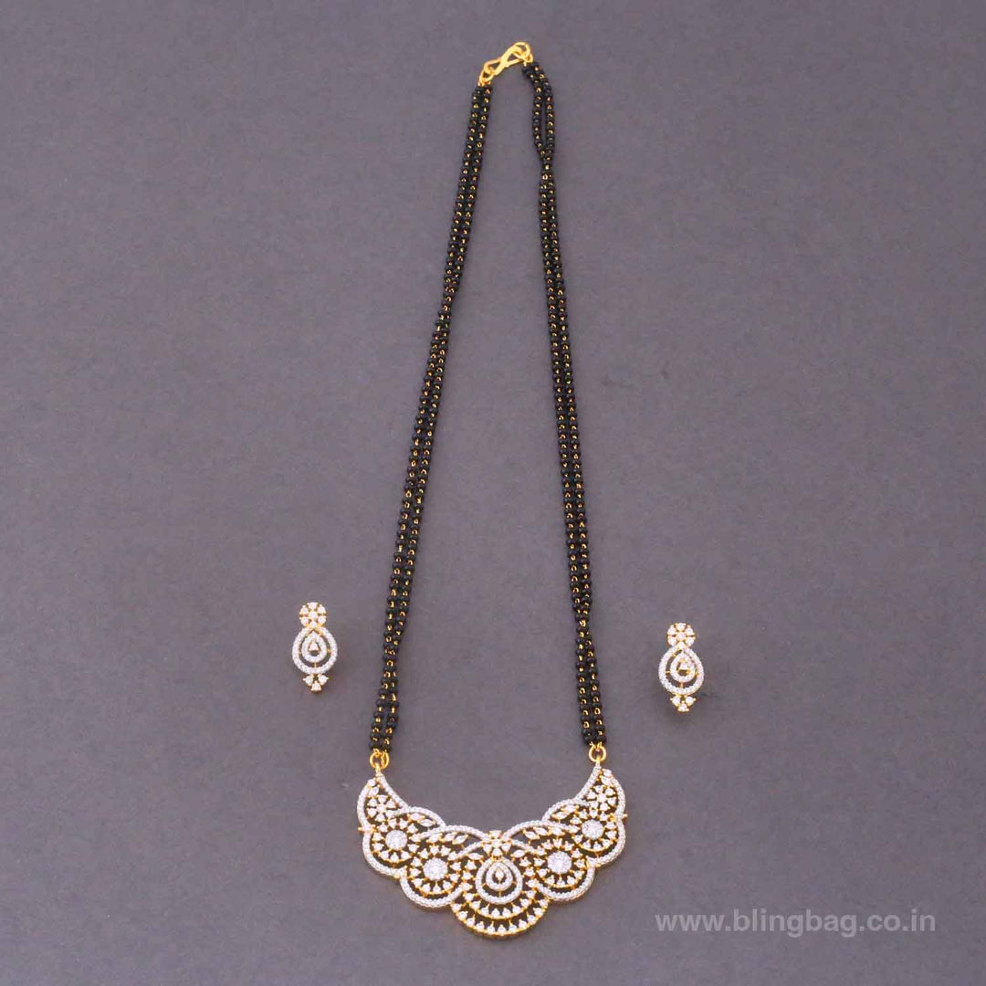 Golden Shassy Mangalsutra Set
