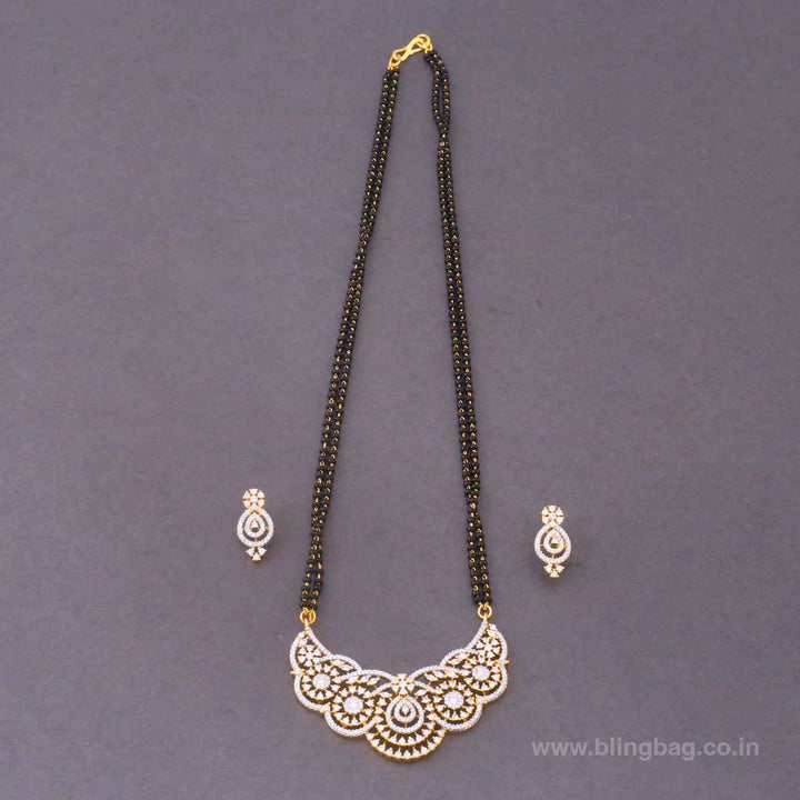 Golden Shassy Mangalsutra Set