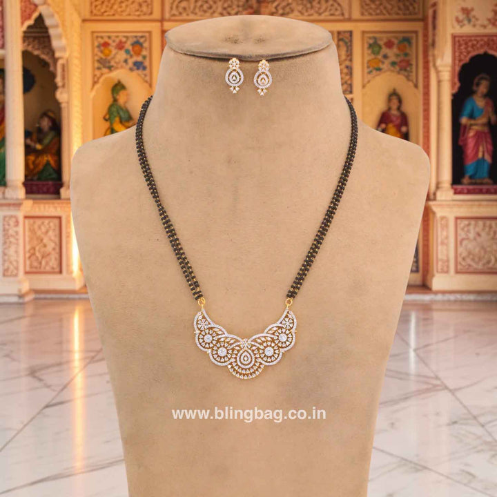 Golden Shassy Mangalsutra Set