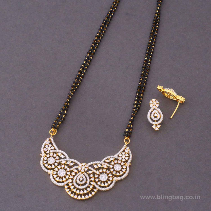 Golden Shassy Mangalsutra Set