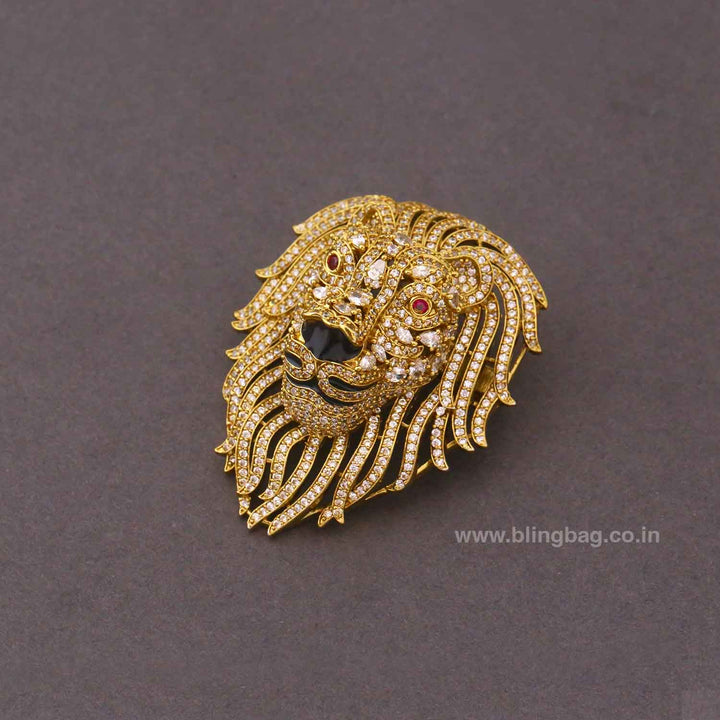 Golden Simba Victorian Brooch
