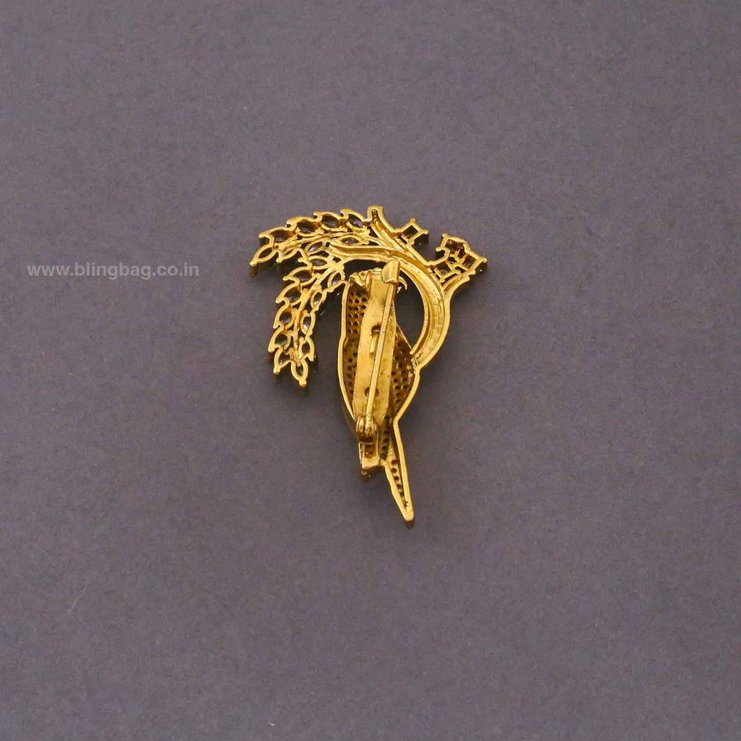 Golden Sparrow Royal Brooch