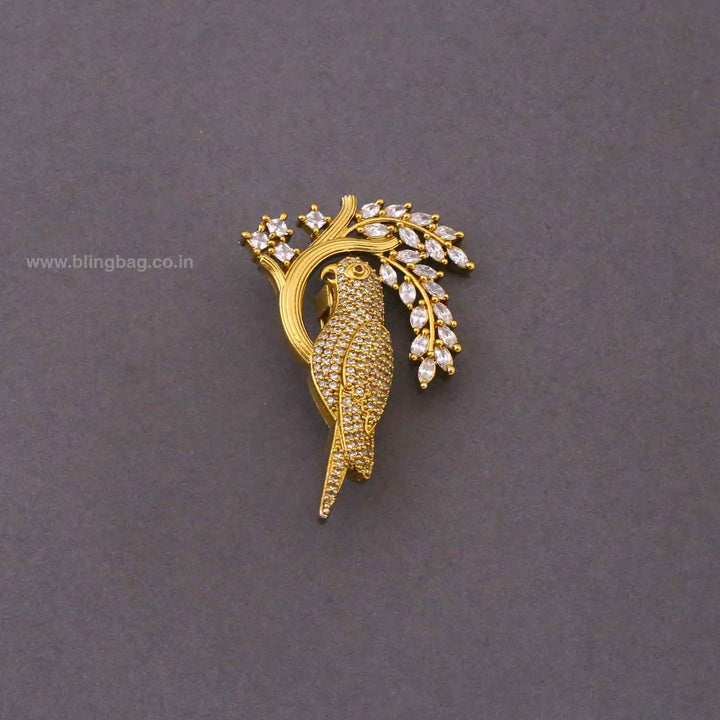 Golden Sparrow Royal Brooch