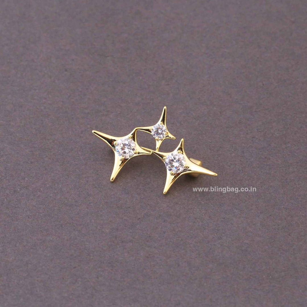 Golden Star Glow Brooch