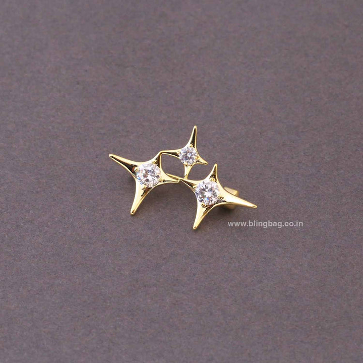 Golden Star Glow Brooch