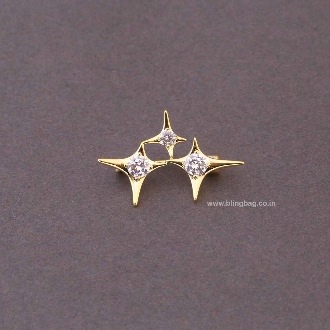 Golden Star Glow Brooch