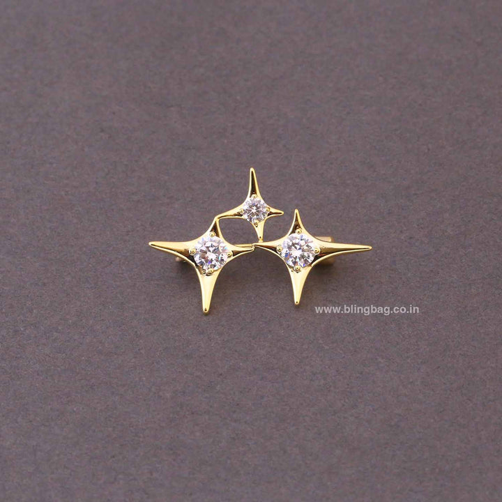 Golden Star Glow Brooch