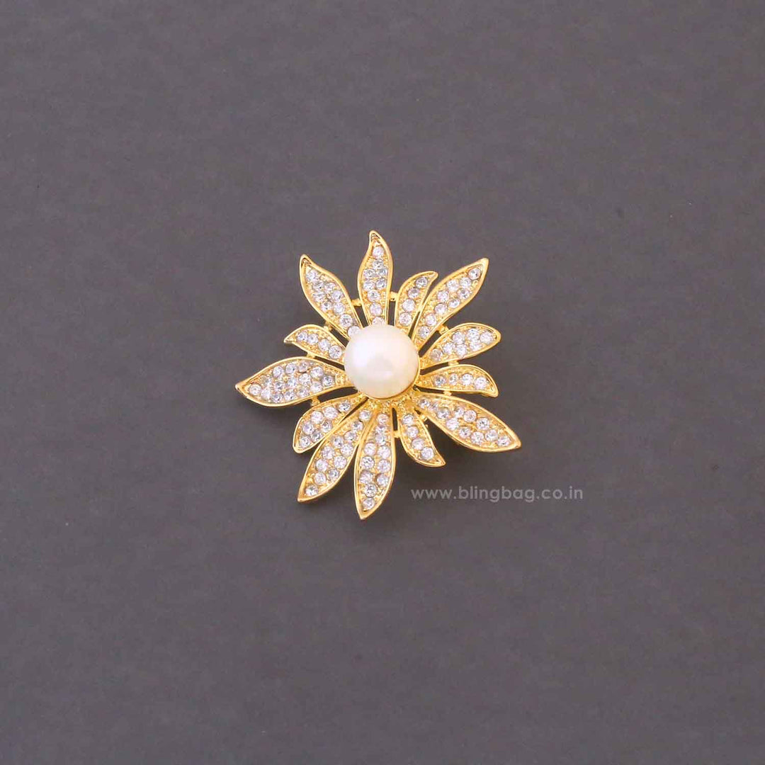 Golden Sunflower Brooch