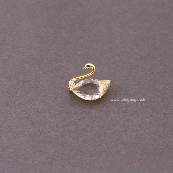 Golden Swan Brooch