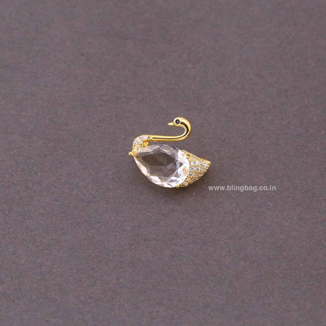 Golden Swan Brooch
