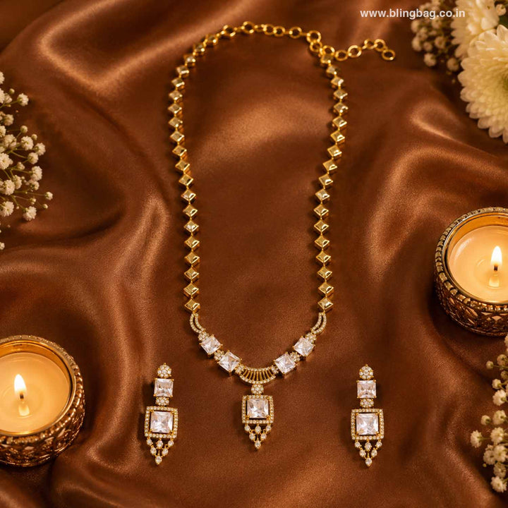 Golden Tamanna Victorian Jewellery Set- New Arrivals