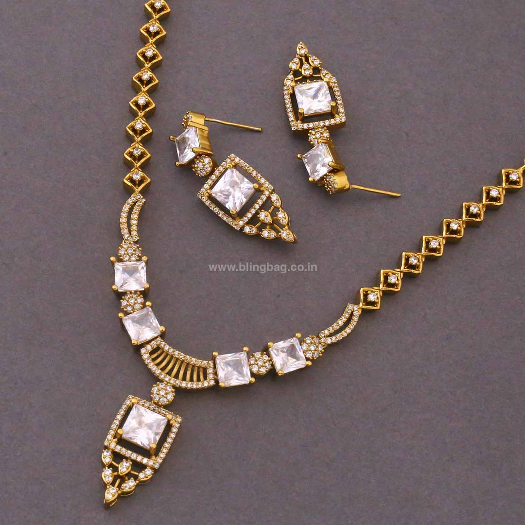 Golden Tamanna Victorian Jewellery Set- New Arrivals