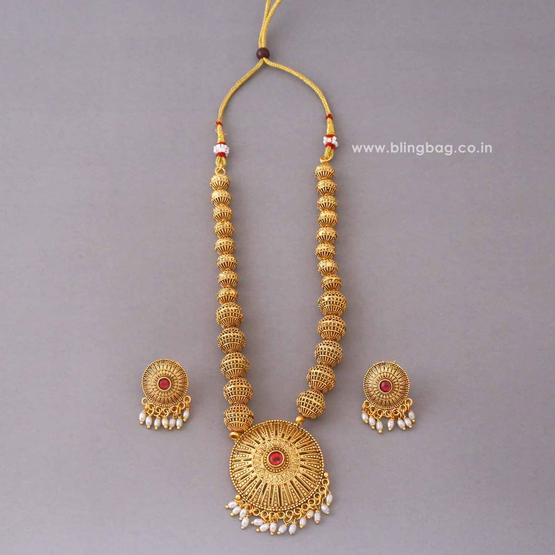 Golden Umaya Antique Jewellery Set- New Arrival