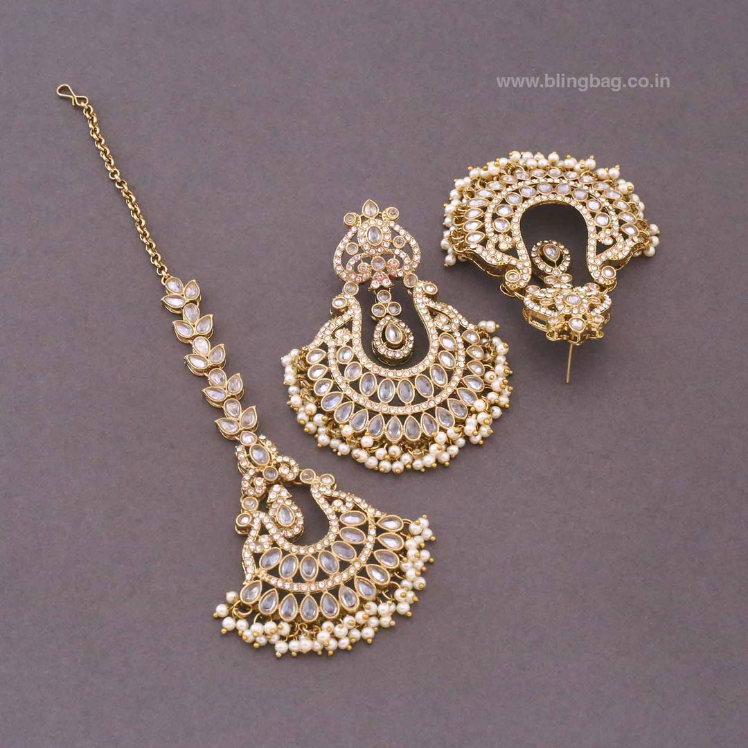 Golden Umyati Maang Tikka