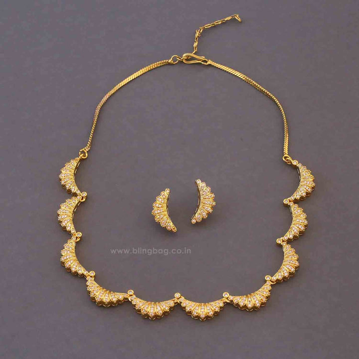 Golden Vaishali Antique Jewellery Set - New Arrival