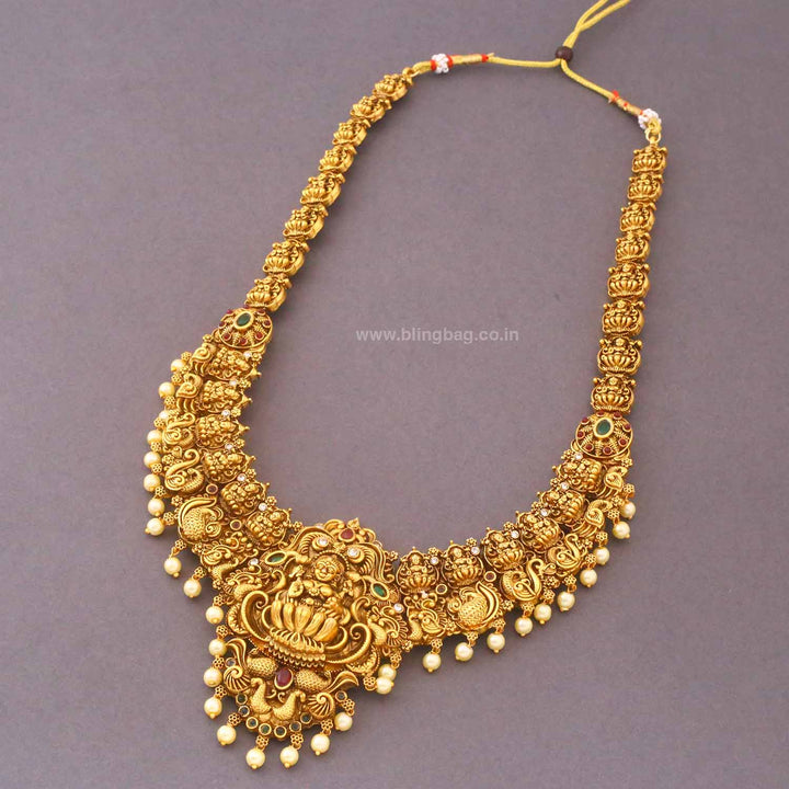 Golden Vamireka Bridal Temple Jewellery Set- New Arrival