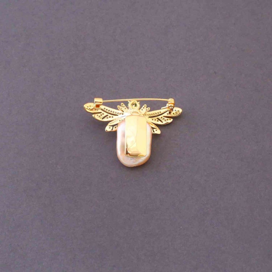 Golden Wing Brooch