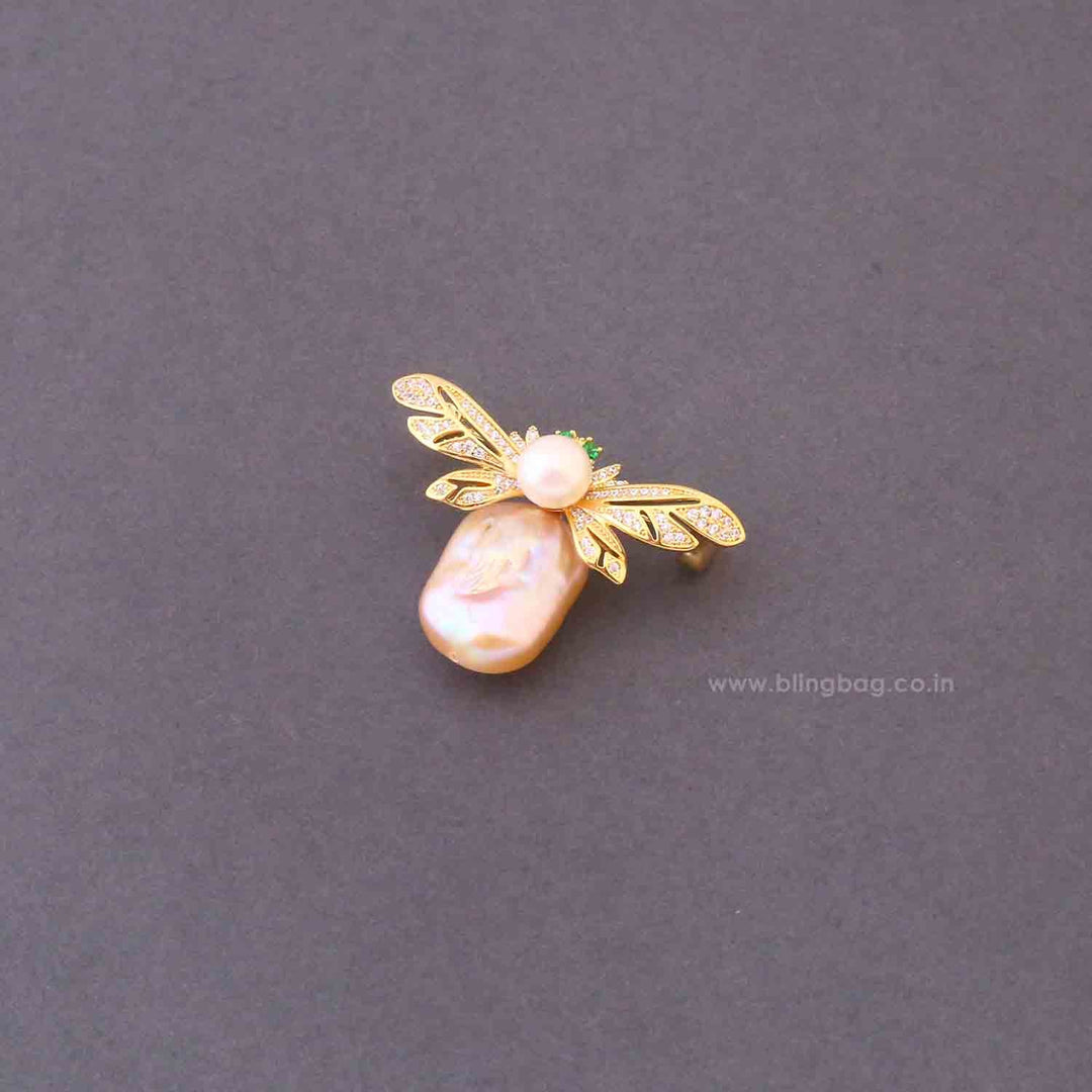 Golden Wing Brooch