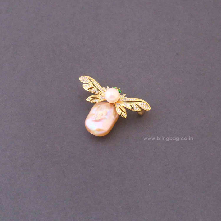 Golden Wing Brooch